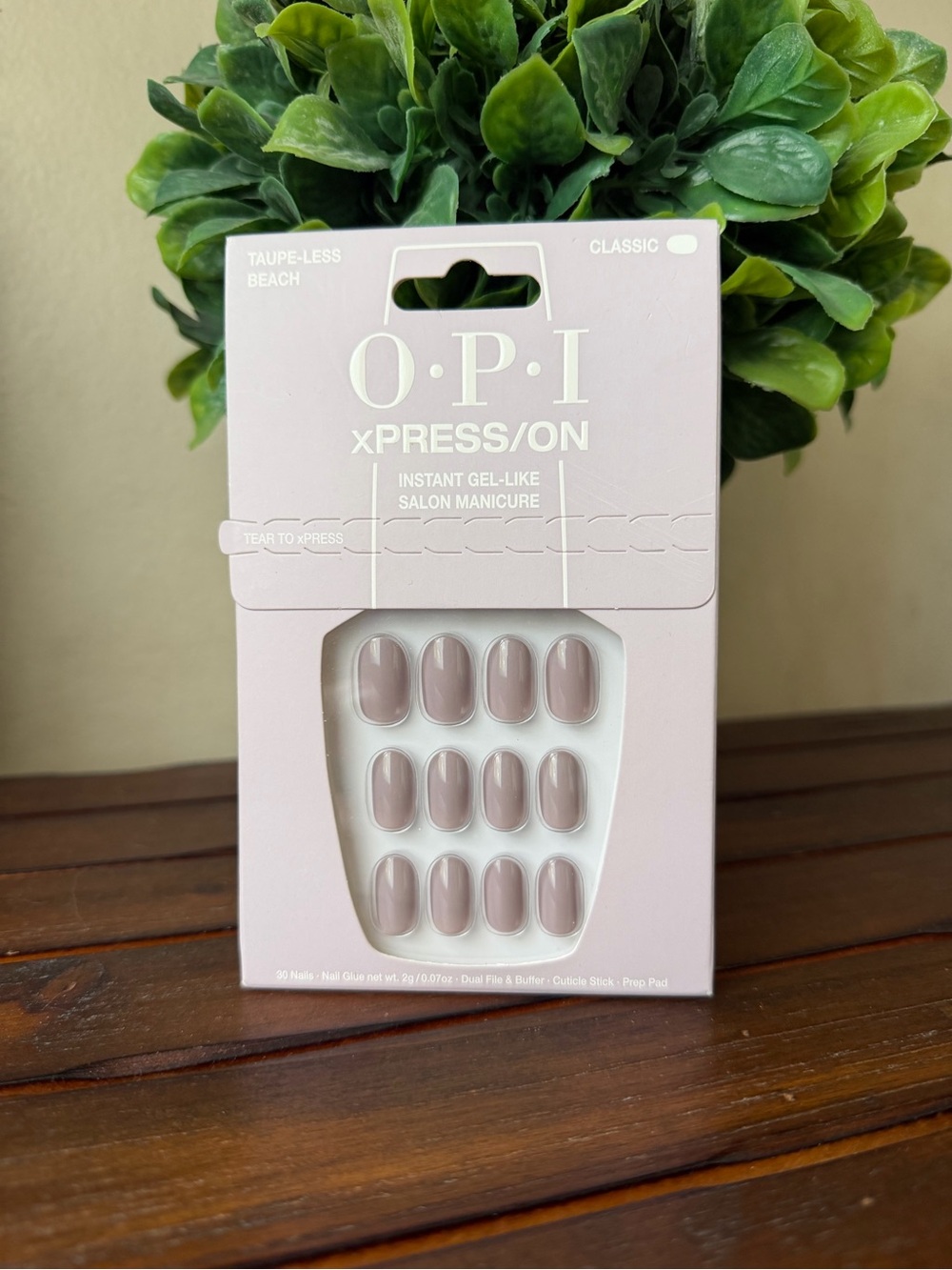 OPI xPRESS/ON Press-On Nails in Taupe-Less Beach